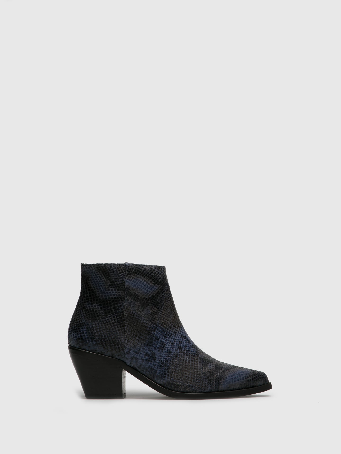 Foreva Navy Cowboy Ankle Boots